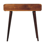 Chestnut Curved Hallway Table IN3605