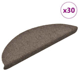 Stair Mats Self-adhesive 30 pcs 56x17x3 cm Beige Half Round 3365688