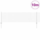 Welded Wire Fence with Posts 10 x 0.6 m Galvanised Steel Silver 3336317