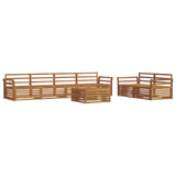 Outdoor Sofa Set 7 pcs Natural Solid Acacia Wood 3373059