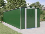 Garden Shed Green 192x606x223 cm Galvanised Steel 3147432