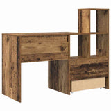 Desk with Drawer Old Wood 131.5 x 50 x 106.5 cm Engineered Wood 3337271