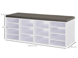 Multi-Storage Shoe Rack w/ 14 Compartments Cushion Moving Shelves Solid Frame Foot Pads Home Office T3398P329948