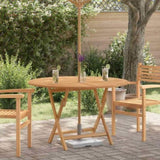 Folding Garden Table 110x75 cm Solid Wood Teak 362618