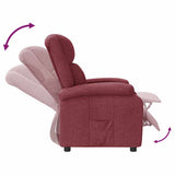 Recliner Chair Wine Red Fabric 342422