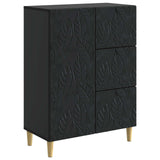 Sideboard Black 66 x 34.5 x 90 cm Engineered Wood 895086