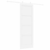 Sliding Door White 73.5 x 211 cm Solid Pine Wood 3333581