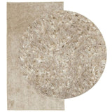 Rug ISTAN High Pile Shiny Look Beige 100x200 cm 375651