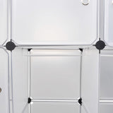 ZNTS Modular Cabinet 14 Compartments White 37x146x180.5 cm 240500