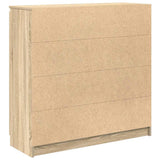 Sideboard with Drawers Sonoma Oak 100.5x35x98.5 cm Engineered Wood 3328455
