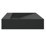Wash Basin 120x46x11 cm Mineral Cast/Marble Cast Matt Black 155983