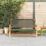 Garden Furniture Grey 122 x 78 x 73 cm Solid Acacia Wood 367820
