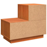 Bedside Cabinet 2 pcs Wax Brown 60 x 34 x 51 cm Engineered Wood 869895