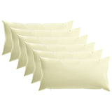 Cushion with Pillow HEERLEN 6 pcs Cream Polyester 925428