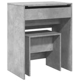 Dressing Table and Stool Concrete Grey 60x40x113.5 cm 848216