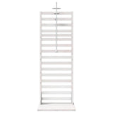 Outdoor Shower 225 cm Solid Pine Wood and Stainless Steel White 886349