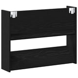 Shoe Cabinet 2 pcs Black Oak 83 x 18 x 60 cm Engineered Wood 875027