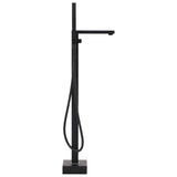 145096 Freestanding Bathtub Faucet Black Stainless Steel 90 cm