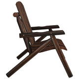 Garden Bench Burned Wood Solid spruce wood Medium Durable 363348