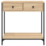 Console Table Sonoma Oak 75x34.5x75 cm Engineered Wood 834176