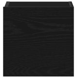 TV Cabinet Set Wall-mounted 3 pcs Black Oak 130.5 x 30 x 140 cm 3333053