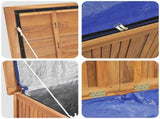 Garden Storage Box 60x50x58 cm Solid Teak Wood 315379