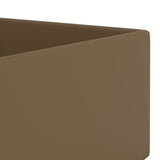 Bathroom Sink with Overflow Ceramic Matt Cream 146996