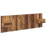 Headboard with Cabinet 3 pcs Old Wood Engineered Wood 3415742