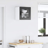 Wall Glass Cabinet PORTO Black 40 x 31 x 40 cm Engineered Wood 885187