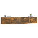 Wall Cabinets 2 pcs Smoked Oak 100x36,5x35 cm Engineered Wood 3115665