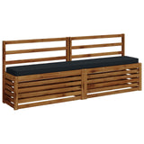 2-Piece Bench Cushions VUGHT 2 pcs 100% Polyester Dark Blue 950891