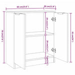 ZNTS 3 Piece Sideboards High Gloss White Engineered Wood 3115784