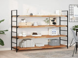 Floating Shelves 2 pcs 120x40x4 cm Oil Finished Solid Wood Acacia 3279644