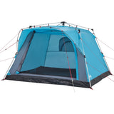 Camping Tent Cabin 4-Person Blue Quick Release 4004220
