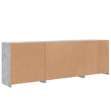 Sideboard with LED Lights Concrete Grey 202x37x67 cm 3209012
