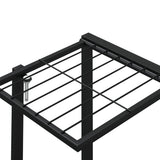 ZNTS Flower Stand with Wheels 94.5x24.5x91.5 cm Black Iron 343121
