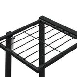 Flower Stand with Wheels 94.5x24.5x91.5 cm Black Iron 343121