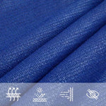 ZNTS Sunshade Sail 160 g/m² Triangular Blue 5x7x7 m HDPE 311539