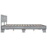 Bed Frame without Mattress Grey Sonoma 200x200 cm 3280175