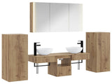 Bathroom Furniture Set 6 pcs Artisan Oak 3407126