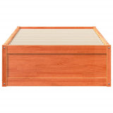 Bed Frame without Mattress Wax Brown 90x190 cm Single Solid Wood Pine 846845