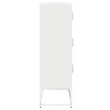 Highboard White 68x39x123 cm Steel 853355