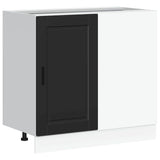 Kitchen Base Cabinet "Porto" Black Engineered Wood 854299