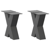Coffee Table Legs X-Shaped 2 pcs Anthracite 30x cm Steel 4012930