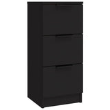 Sideboards 3 pcs Black Engineered Wood 3115837
