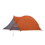 Camping Tent Dome 2-Person Grey and Orange Waterproof 94341