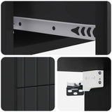 Wall-Mounted Bedside Cabinet 2 pcs Black 33 x 34.5 x 43 cm 898298