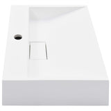 144063 Wash Basin 50x38x13 cm Mineral Cast/Marble Cast White
