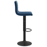 Bar Stools 2 pcs Blue Velvet 333735