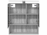 Bathroom Mirror Cabinet with Door Grey Sonoma 50 x 14.5 x 70 cm 889212